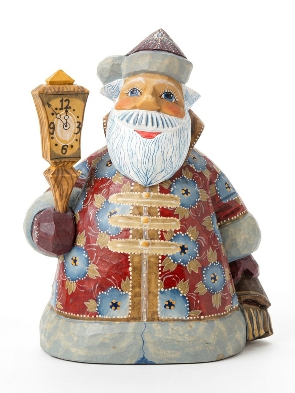 G DeBrekht "Santa's Light" Wood Figurine 2001 LE
